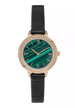 Часы Carlheim, розовое золото, зеленый