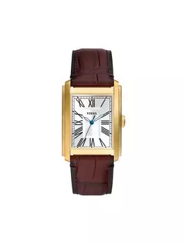 Часы Carraway Fossil, коричневый