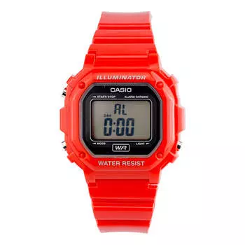 Часы CASIO 50 waterproof Red Small quartz Watch Mineral Glass Lens Strap F -108WHC-4AJF, красный
