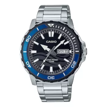 Часы CASIO Analog 'Silver Blue', серебряный