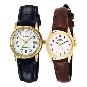 Часы CASIO Analog Watch 'Black Burgundy Set', белый