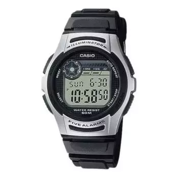 Часы CASIO Athleisure Casual Sports Resin Tape Waterproof Watch Unisex Black Unisex Mens, черный