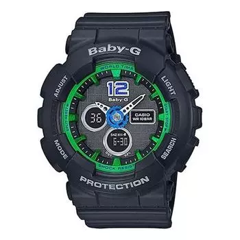 Часы CASIO Baby-G 'Black Green', зеленый