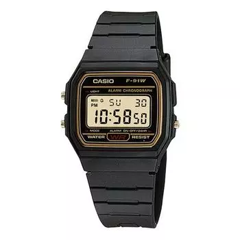 Часы CASIO Classical Vintage Waterproof Unisex Mens Black Digital, черный