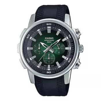 Часы Casio Dress Classic Analog Watch 'Black Green Silver', черный