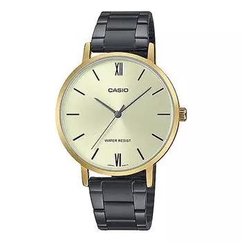 Часы Casio Dress Classic Analog Watch 'Black White Gold', желтый