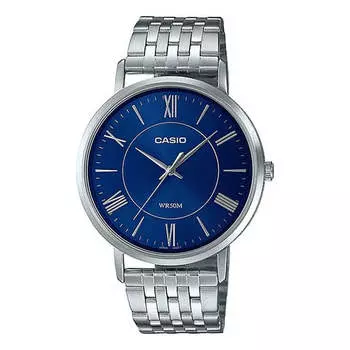 Часы Casio Dress Classic Analog Watch 'Silver Royal Blue', синий