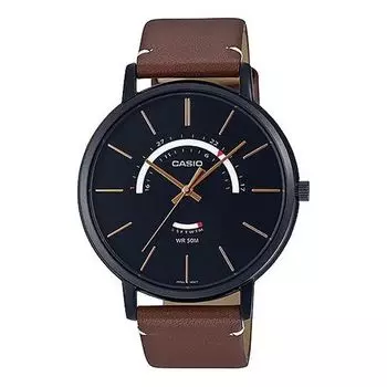 Часы Casio Dress Classic Minimalistic Analog Watch 'Brown Black', коричневый