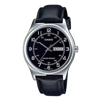 Часы CASIO DRESS Quartzes Black Waterproof Mens Analog, черный