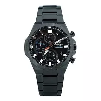 Часы Casio Edifice Classic Solar Powered Analog Watch 'Black Sapphire Crystal', черный