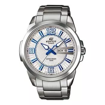 Часы CASIO EDIFICE Leisure Fashion Three Hands Men's Mens Silver Analog, цвет silver
