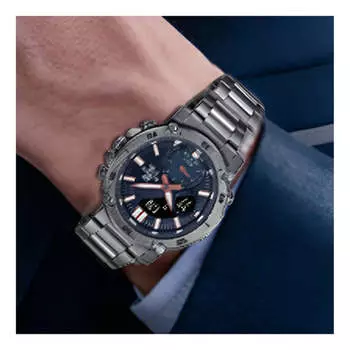 Часы Casio Edifice Limited Edition Analog-Digital Watch 'Grey Metallic Blue', черный