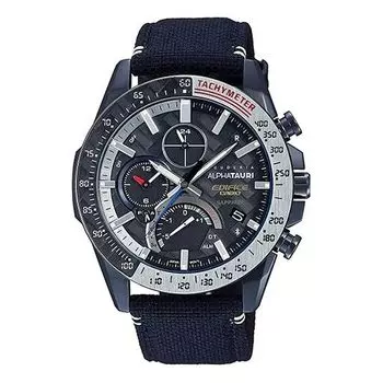 Часы CASIO EDIFICE Limited Edition Solar Powered Waterproof Sports Sapphire Crystal Multi-Color Mens Colorblock Analog, цвет colorblock