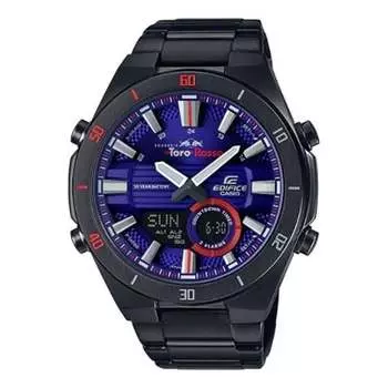 Часы CASIO EDIFICE Series SCUDERIA TORO ROSSO Sportses Men's Black/Blue Mens BlackBlue Analog, синий