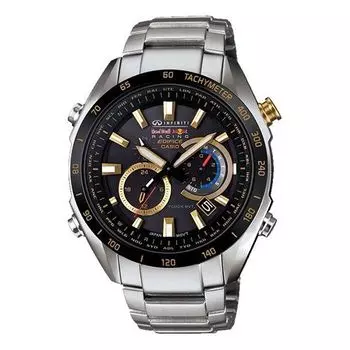 Часы CASIO EDIFICE Serieses Men's Black Waterproof Black Dial Mens Black Analog, черный