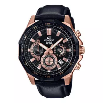 Часы CASIO EDIFICESeries Men'ses Rose-Golden Mens Rose Gold Analog, розовый