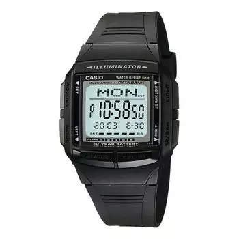 Часы CASIO Electic Sport Simplistic Square Men's Quartz Waterproof Sports Mens Black Digital, черный