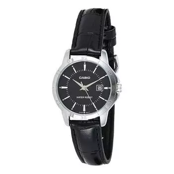 Часы CASIO Female DRESS Japan / South Korea Fashion Quartz Black Analog, черный