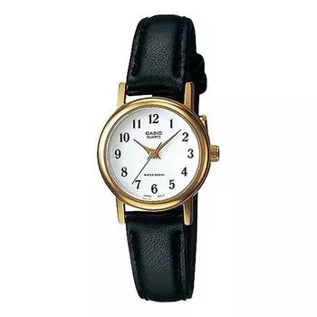 Часы CASIO Female DRESS Japan / South Korea Fashion Black Analog, черный