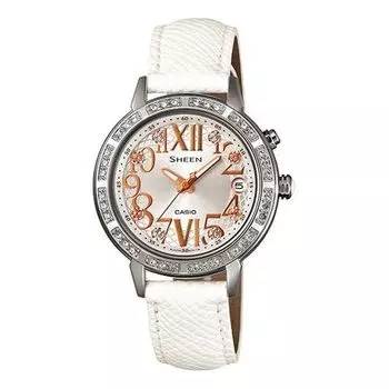 Часы CASIO Female SHEEN Japan / South Korea Fashion Waterproof White Analog, белый