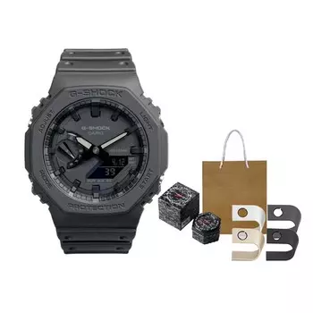 Часы Casio G-Shock Analog-digital 2100 Series GA-2100-1A1 + подставка Tech-Style