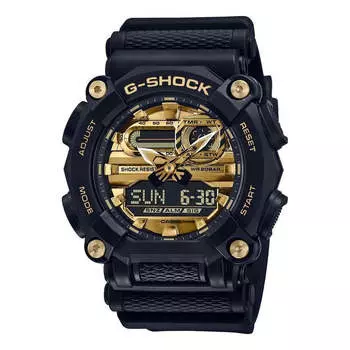 Часы CASIO G-Shock Analog-Digital 'Black Gold', черный/золото