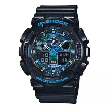 Часы CASIO G-Shock Analog-Digital 'Black Blue', черный