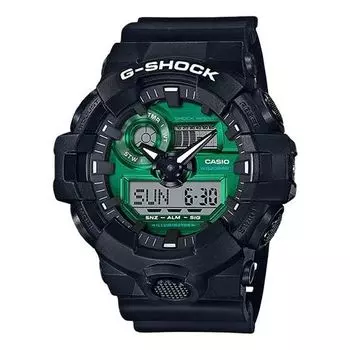 Часы CASIO G-Shock Analog-Digital 'Black Green', черный