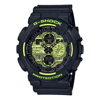 Часы CASIO G-Shock Analog-Digital 'Black Green', черный