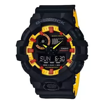 Часы CASIO G-Shock Analog-Digital 'Black Yellow', черный
