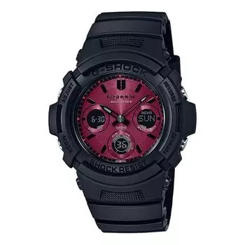 Часы CASIO G-Shock Analog-Digital 'Black Red', черный