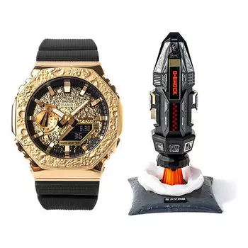 Часы CASIO G-Shock Analog-Digital 'Black Gold', черный