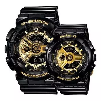 Часы CASIO G-Shock Analog-Digital 'Black Gold', черный/золото