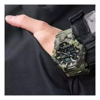 Часы CASIO G-Shock Analog-Digital 'Green', зеленый
