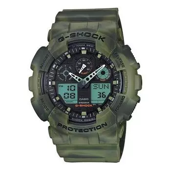 Часы CASIO G-Shock Analog-Digital 'Green', зеленый