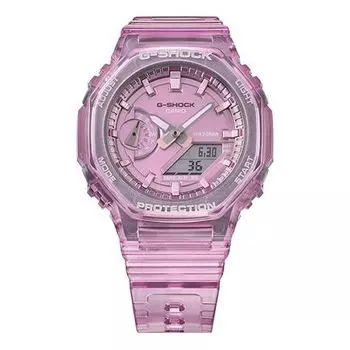 Часы CASIO G-Shock Analog-Digital 'Translucent Purple', фиолетовый