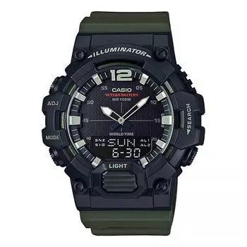 Часы CASIO G Shock Quartz Sports Waterproof Mens Green Analog/Digital Combo, зеленый