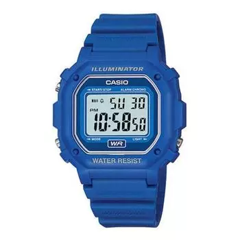 Часы CASIO G Shock Series Blue Classic Retro 42mm Digital, синий
