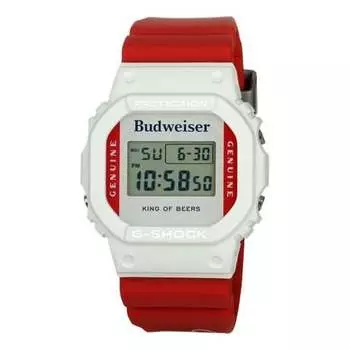 Часы CASIO G-Shock Square 'White Red', белый