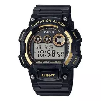 Часы CASIO G Shock Waterproof Quartz Sports Analog Mens Black Digital, черный