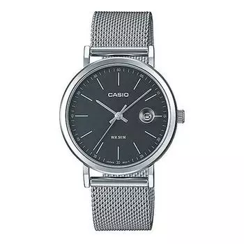 Часы CASIO Hand Calendar Wrist Gray Analog, серый