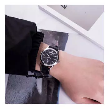 Часы CASIO Male DRESS Japan / South Korea Fashion Waterproof Mens Black Analog, черный