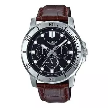 Часы CASIO Male DRESS Japan / South Korea Fashion Mens Black Analog, черный