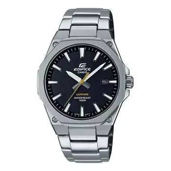 Часы CASIO Male EDIFICE Japan / South Korea Fashion Black Dial Mens Black Analog, черный