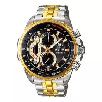 Часы CASIO Male EDIFICE Japan / South Korea Fashion Waterproof Mens Gold Analog, желтый