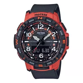 Часы CASIO Mens Black/Red Analog/Digital Combo, черный