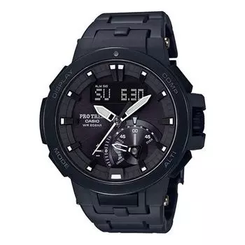 Часы Casio Pro Trek Mountaineering Analog-Digital Watch 'Black Metallic White', черный