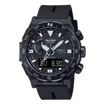 Часы Casio Pro Trek Mountaineering Analog-Digital Watch 'Black White', черный