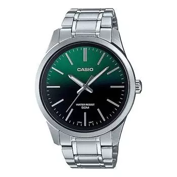 Часы CASIO Quartz Limited Edition Mens Green Analog, зеленый