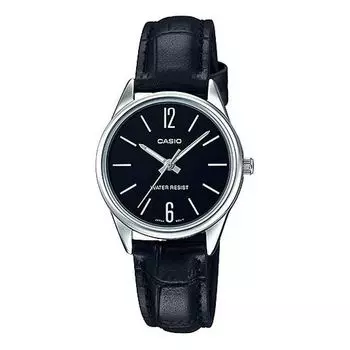 Часы CASIO Quartz Waterproof Black Analog, черный
